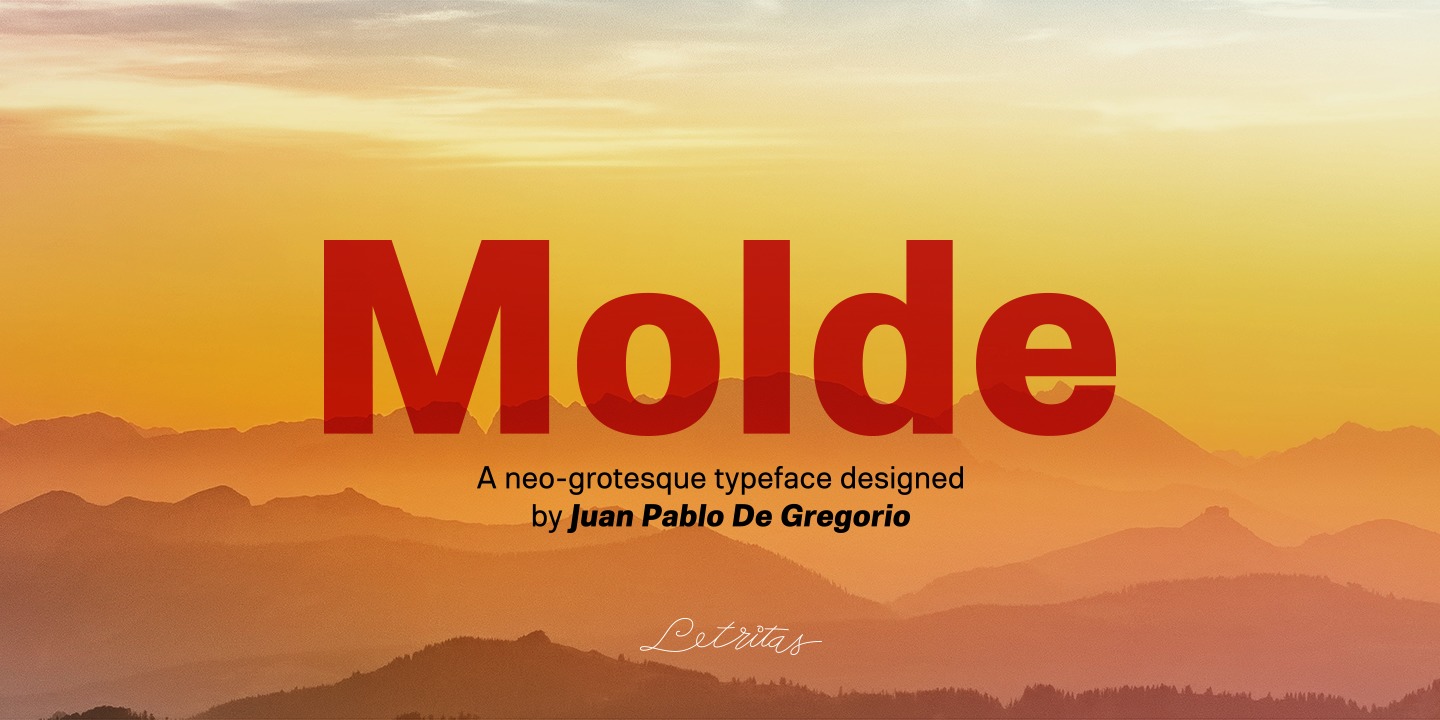 Ejemplo de fuente Molde Condensed #1